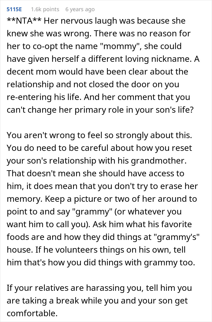Mother Returns For Her 3YO, Then Confronts Grandma After Learning She Taught Him To Call Her Mom Mother Returns For Her 3YO, Then Confronts Grandma After Learning She Taught Him To Call Her Mom