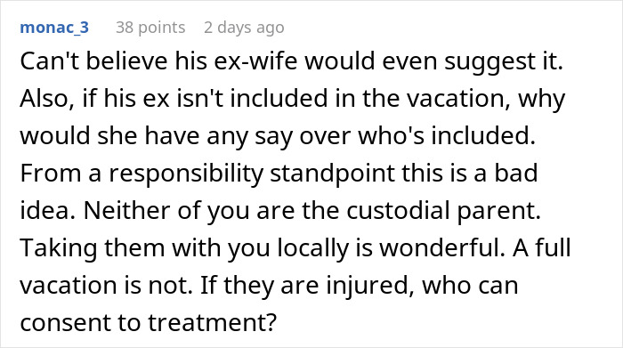 Wife Says No To Husband’s Plan To Bring His Former Stepkids On Their Florida Vacation, He Gets Mad Wife Says No To Husband’s Plan To Bring His Former Stepkids On Their Florida Vacation, He Gets Mad