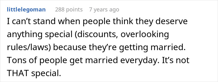 Reddit discussion on people expecting special treatment like a bridezilla in hotel rooms