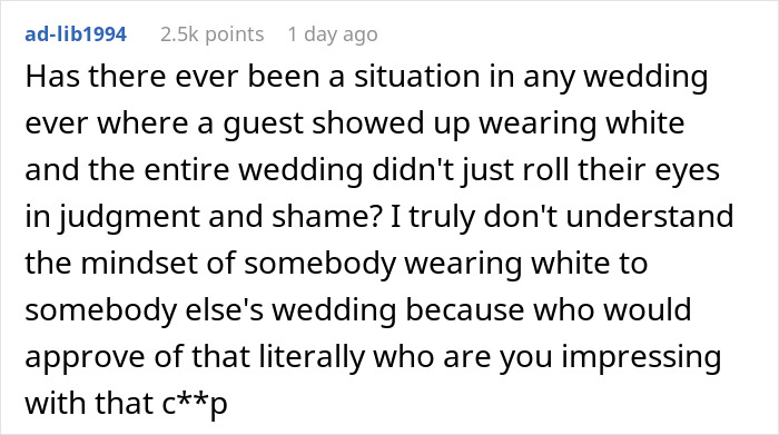 Guest Gets Roasted In Real Life And Online For Wearing A Dress That’s Even Whiter Than The Bride’s Gown Guest Gets Roasted In Real Life And Online For Wearing A Dress That’s Even Whiter Than The Bride’s Gown