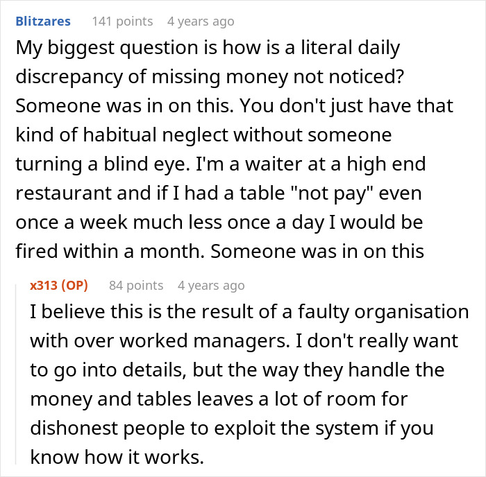 An online discussion about a waiter and faulty restaurant organization An online discussion about a waiter and faulty restaurant organization