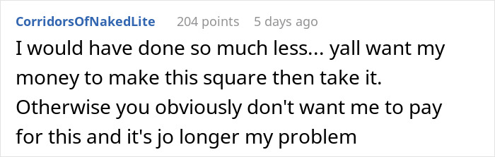 A forum comment arguing about paying at Walmart and store checkout policies. A forum comment arguing about paying at Walmart and store checkout policies.