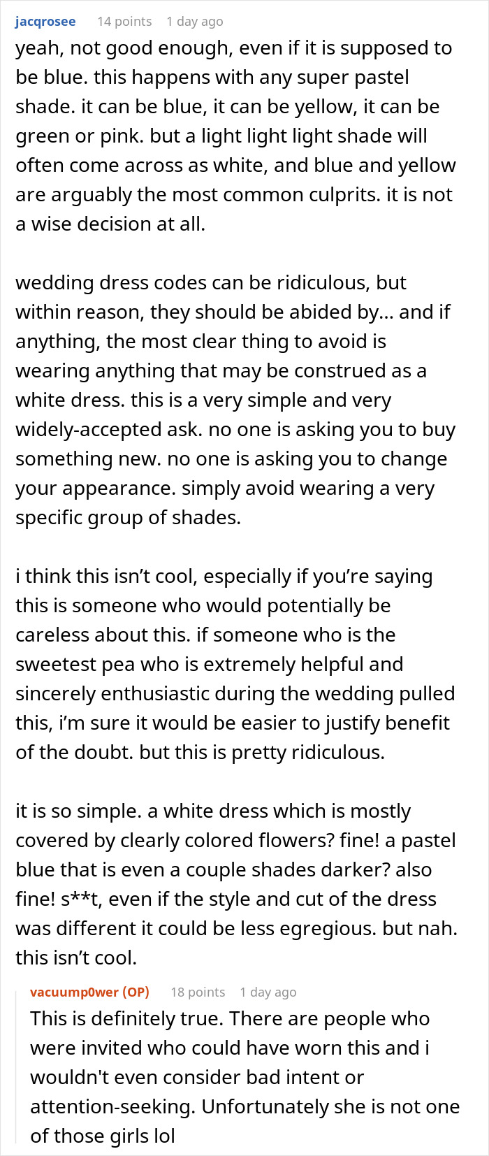 Guest Gets Roasted In Real Life And Online For Wearing A Dress That’s Even Whiter Than The Bride’s Gown Guest Gets Roasted In Real Life And Online For Wearing A Dress That’s Even Whiter Than The Bride’s Gown