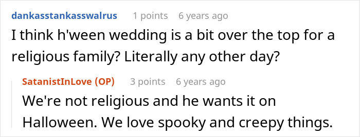 MIL Comes To Gothic Halloween Wedding Dressed In White, Makes A Scene When They Ask If Anyone Objects MIL Comes To Gothic Halloween Wedding Dressed In White, Makes A Scene When They Ask If Anyone Objects