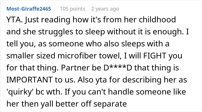 Man Comes To The Internet To Complain About GF’s Attachment To Her Blanket, She Gives A Savage Response Man Comes To The Internet To Complain About GF’s Attachment To Her Blanket, She Gives A Savage Response