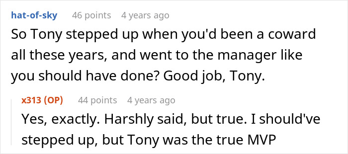 Reddit users praising Tony as the MVP for stepping up to the manager Reddit users praising Tony as the MVP for stepping up to the manager