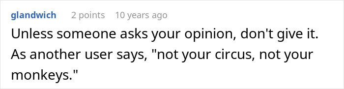 Comment on a post about a woman tricking BF into believing she is pregnant advising not to give unasked opinions. Comment on a post about a woman tricking BF into believing she is pregnant advising not to give unasked opinions.