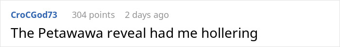 Reddit user reaction to the Petawawa reveal in the story about a cheater BF Reddit user reaction to the Petawawa reveal in the story about a cheater BF