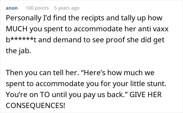 MIL Lies About Being Vaccinated For A "Big Announcement" At The Wedding