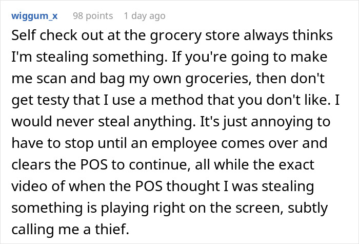 Grocery store self-checkout accuses customer of stealing causing frustration Grocery store self-checkout accuses customer of stealing causing frustration