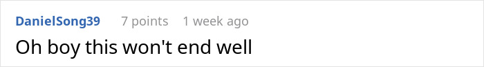 Comment predicting negative outcome from engagement announcement Comment predicting negative outcome from engagement announcement