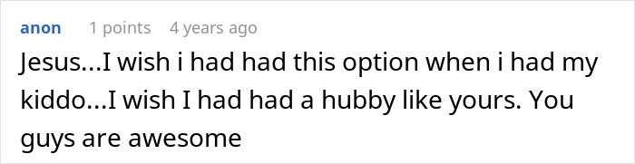 Online comment supporting a woman who sets a clear boundary before giving birth. Online comment supporting a woman who sets a clear boundary before giving birth.