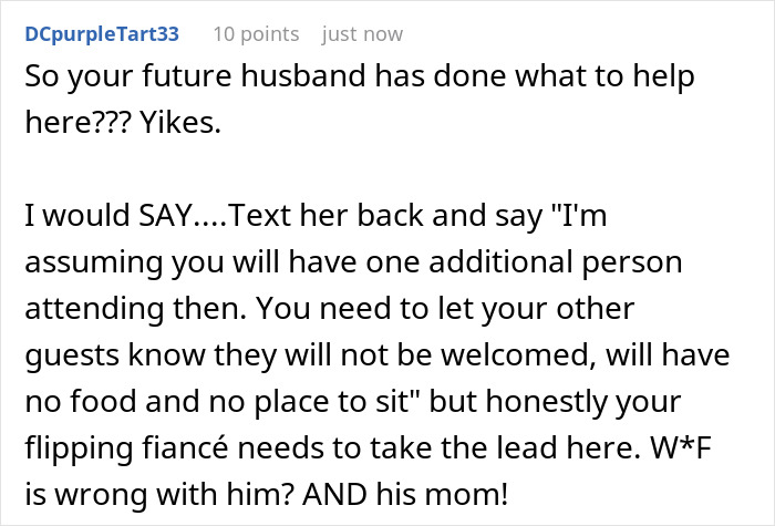 Woman Wants To Bill MIL After Her Surprise Wedding Guests No One Wanted