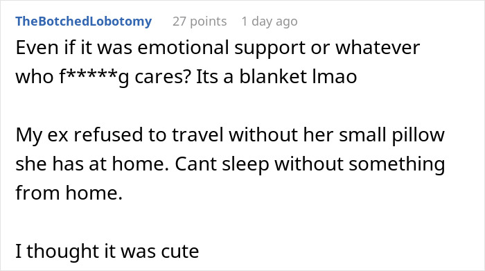 Man Comes To The Internet To Complain About GF’s Attachment To Her Blanket, She Gives A Savage Response Man Comes To The Internet To Complain About GF’s Attachment To Her Blanket, She Gives A Savage Response