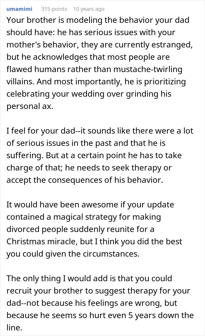 Dad Threatens To Skip Daughter’s Wedding If She Invites Cheater Mom, She’s Fed Up With Their Drama Dad Threatens To Skip Daughter’s Wedding If She Invites Cheater Mom, She’s Fed Up With Their Drama