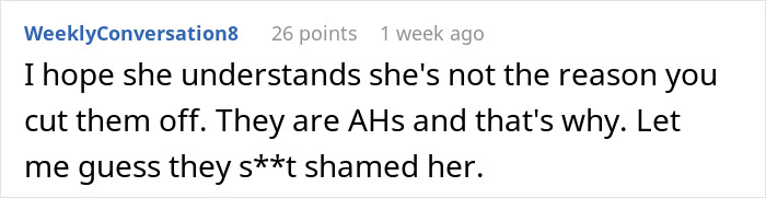 Comment hopes fiancée knows friends are the reason for being cut off Comment hopes fiancée knows friends are the reason for being cut off