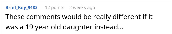 An online comment about a mom losing sleep over her 19-year-old son's relationship choice. An online comment about a mom losing sleep over her 19-year-old son's relationship choice.
