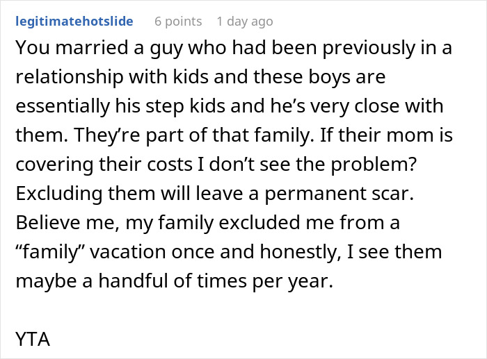 Wife Says No To Husband’s Plan To Bring His Former Stepkids On Their Florida Vacation, He Gets Mad Wife Says No To Husband’s Plan To Bring His Former Stepkids On Their Florida Vacation, He Gets Mad