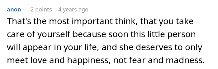 Encouraging online comment emphasizing self care while dealing with a guy keeps pursuing ex.
