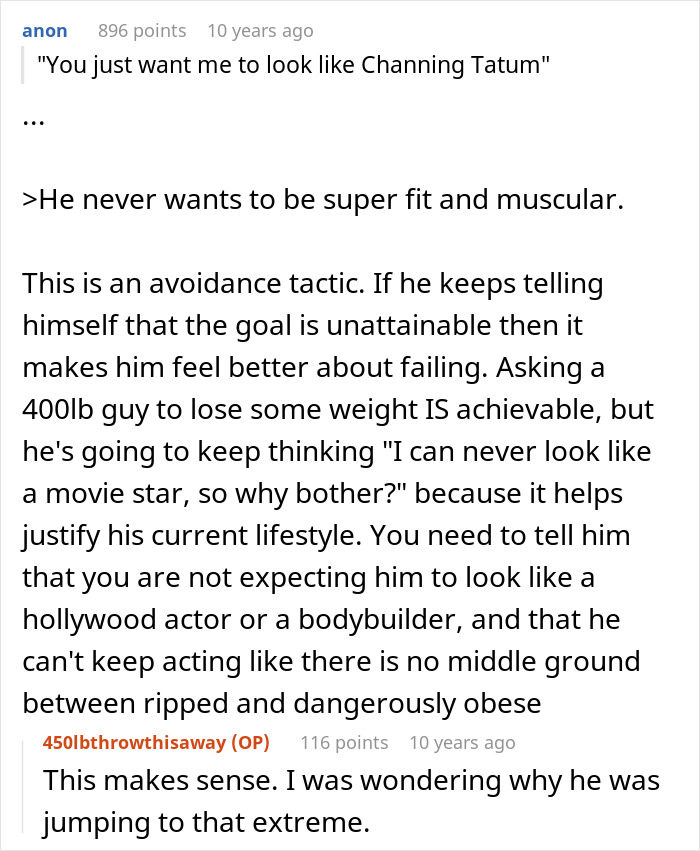Wife Gives Obese Husband An Ultimatum, He Says She Wants Him To Look Like Channing Tatum Wife Gives Obese Husband An Ultimatum, He Says She Wants Him To Look Like Channing Tatum