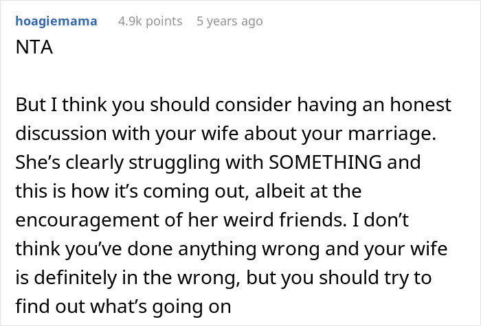Reddit user suggesting a marriage discussion after husband is told to fire his assistant Reddit user suggesting a marriage discussion after husband is told to fire his assistant