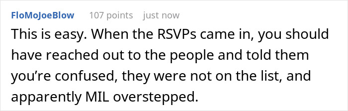 Woman Wants To Bill MIL After Her Surprise Wedding Guests No One Wanted