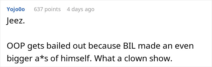 Reddit comment discussing a guy who chooses an Australia trip over SIL's wedding and makes a fool of himself. Reddit comment discussing a guy who chooses an Australia trip over SIL's wedding and makes a fool of himself.