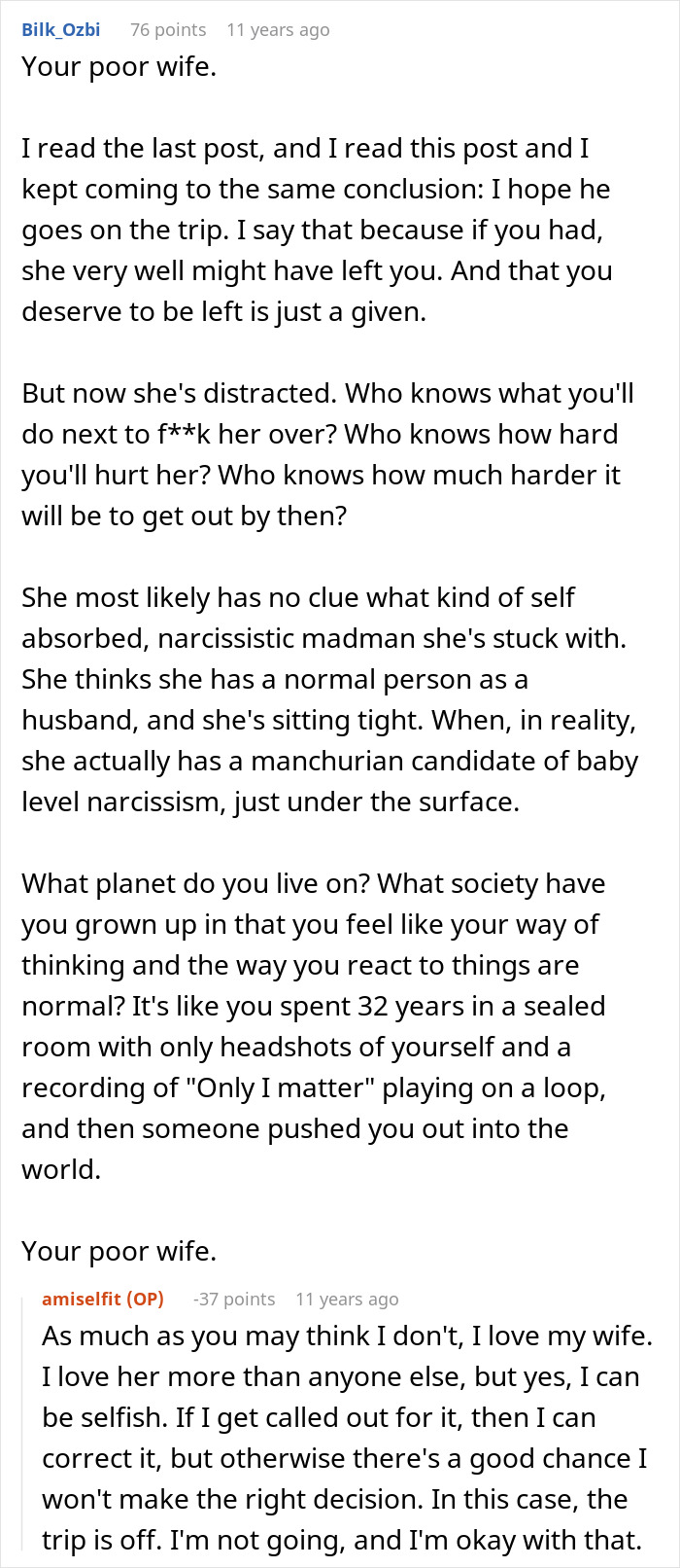 Reddit thread discussing relationship issues caused by choosing an Australia trip over SIL's wedding. Reddit thread discussing relationship issues caused by choosing an Australia trip over SIL's wedding.