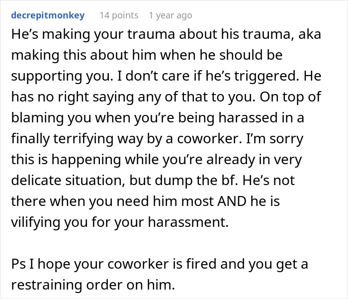 Guy Acts Like It's GF's Fault Her Male Coworker Is Obsessed With Her, She Doesn't See The Red Flags Guy Acts Like It's GF's Fault Her Male Coworker Is Obsessed With Her, She Doesn't See The Red Flags