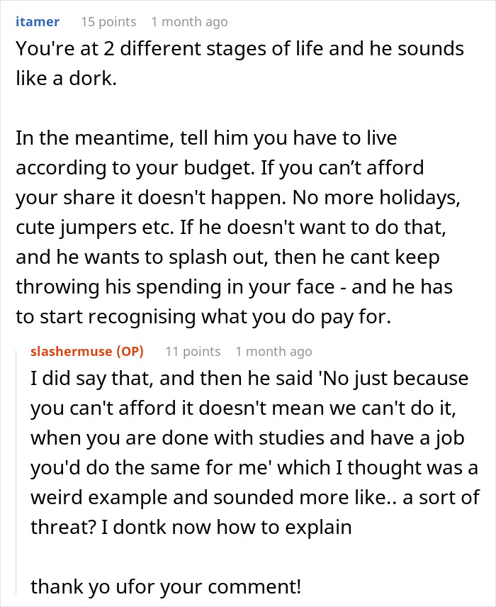 Guy Reminds Woman Of All The Things He Buys, Uses Them Against Her, Then Says She's Hurting Him Guy Reminds Woman Of All The Things He Buys, Uses Them Against Her, Then Says She's Hurting Him