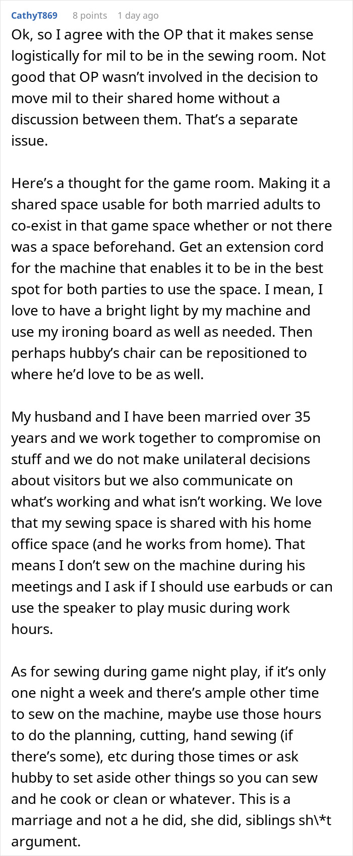 Guy Learns Why You Should Always Consult Your Wife Before Letting Your Mom Move In For 6 Weeks