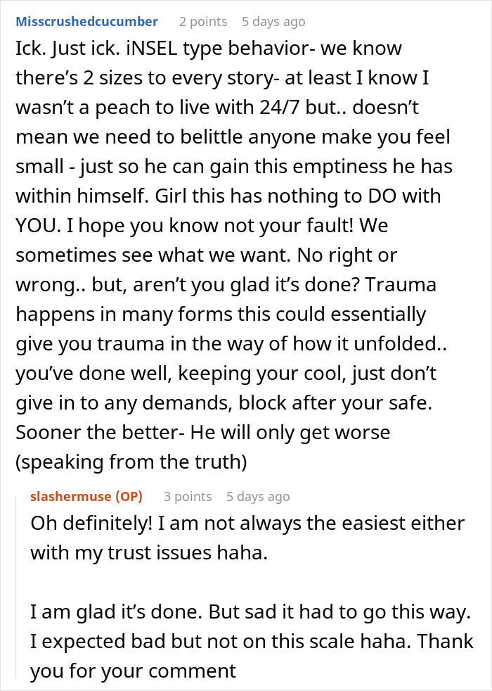 Guy Reminds Woman Of All The Things He Buys, Uses Them Against Her, Then Says She's Hurting Him Guy Reminds Woman Of All The Things He Buys, Uses Them Against Her, Then Says She's Hurting Him