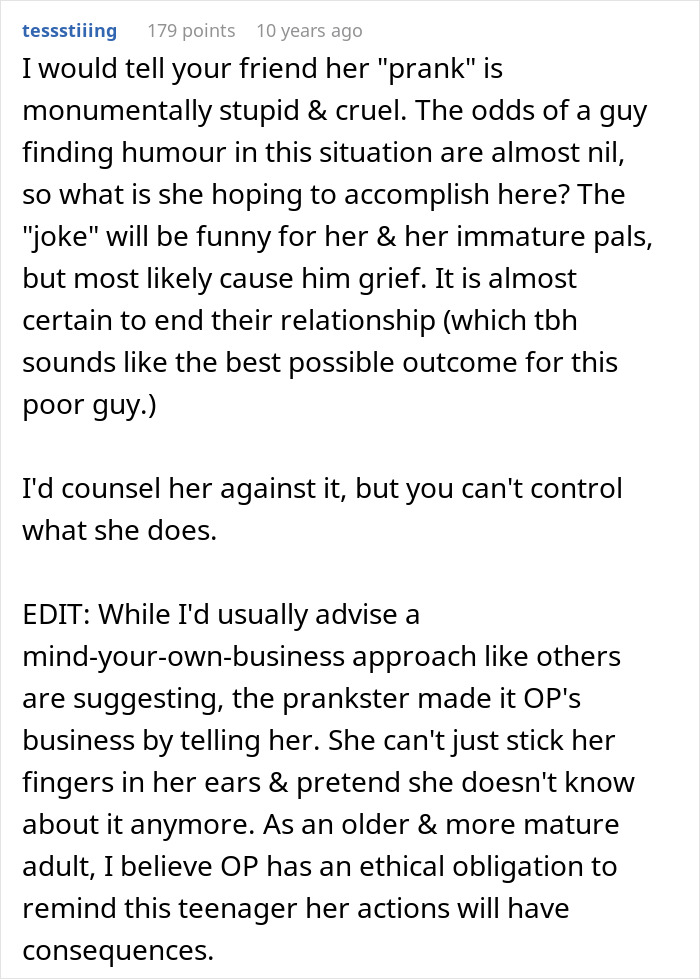 A long internet comment offering advice about a situation where a woman trick BF into believing she is pregnant. A long internet comment offering advice about a situation where a woman trick BF into believing she is pregnant.