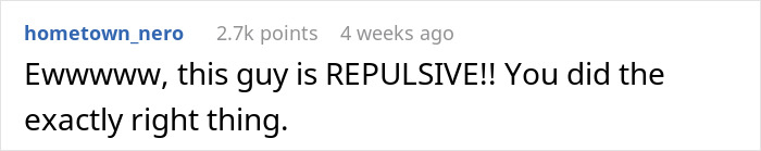 A brief supportive online comment calling out a repulsive bestie who waits 20 years to profess love A brief supportive online comment calling out a repulsive bestie who waits 20 years to profess love
