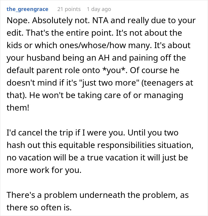 Wife Says No To Husband’s Plan To Bring His Former Stepkids On Their Florida Vacation, He Gets Mad Wife Says No To Husband’s Plan To Bring His Former Stepkids On Their Florida Vacation, He Gets Mad