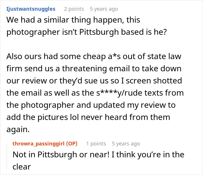 Couple Leaves Photographer A 3-Star Review, Then Gets A Response They Never Expected