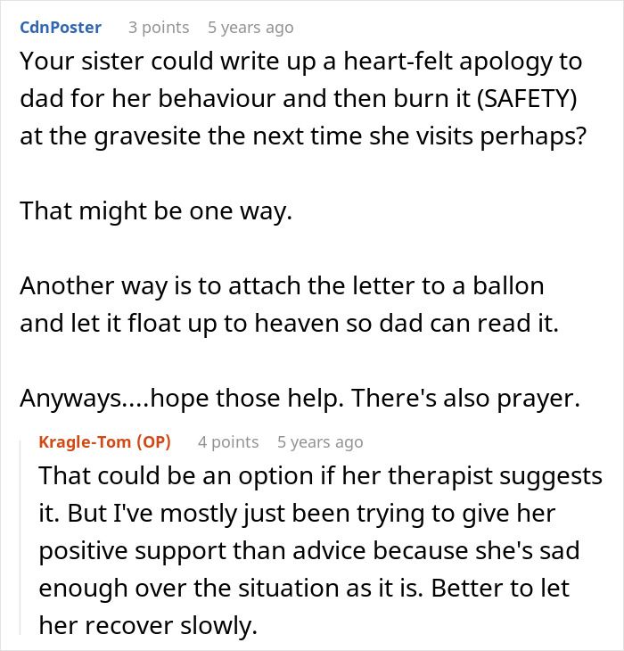 Users offering supportive healing advice to a sibling whose sister smashes game consoles out of jealousy. Users offering supportive healing advice to a sibling whose sister smashes game consoles out of jealousy.