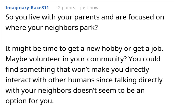 Guy Has Had Enough Of Neighbors' Parking Habits, So A Sunday Trash Run Turns Into Petty Revenge Guy Has Had Enough Of Neighbors' Parking Habits, So A Sunday Trash Run Turns Into Petty Revenge