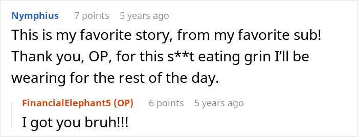 User expressing liking for the story about hotel room booking with mistress User expressing liking for the story about hotel room booking with mistress