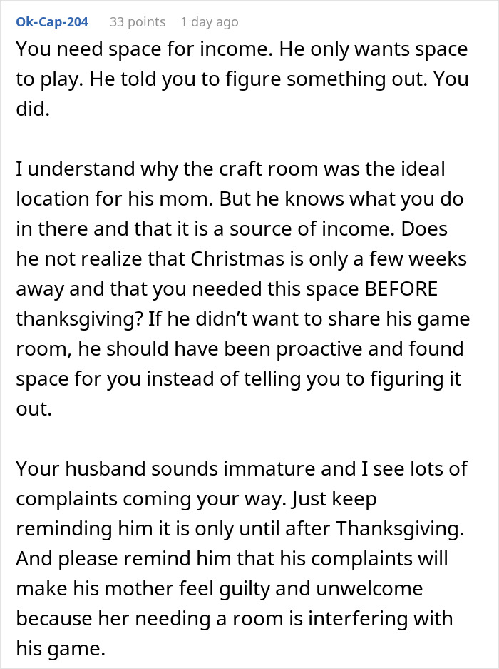 Guy Learns Why You Should Always Consult Your Wife Before Letting Your Mom Move In For 6 Weeks