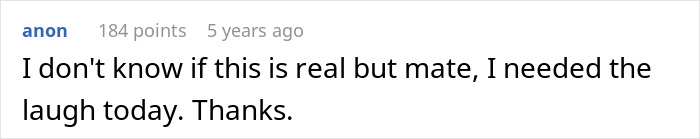 User comment appreciating humor in Halloween neighbor story