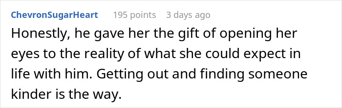 Online comment supporting a woman who can't marry her fiancé after discovering his new friends Online comment supporting a woman who can't marry her fiancé after discovering his new friends