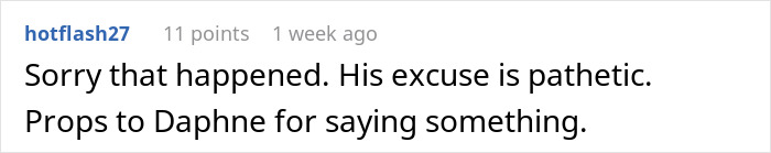 Comment criticizing husband's excuse in wife fearing marriage end over dating app profile