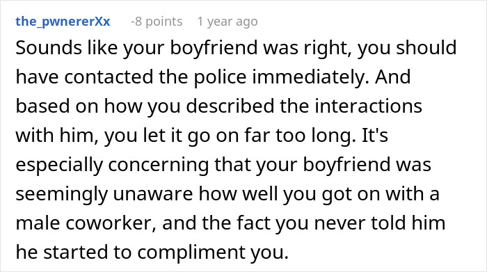 Guy Acts Like It's GF's Fault Her Male Coworker Is Obsessed With Her, She Doesn't See The Red Flags Guy Acts Like It's GF's Fault Her Male Coworker Is Obsessed With Her, She Doesn't See The Red Flags