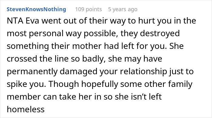 Reddit comment discussing relationship damage following daughter's cruel outburst Reddit comment discussing relationship damage following daughter's cruel outburst