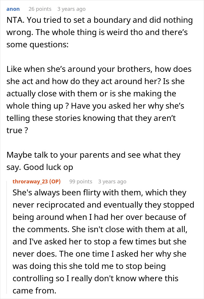 Advice on setting boundaries and questioning teen's stories about brothers Advice on setting boundaries and questioning teen's stories about brothers
