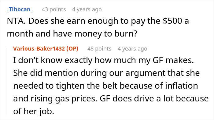 Reddit comment on financial issues amid couple fights over cashews and olive oil Reddit comment on financial issues amid couple fights over cashews and olive oil