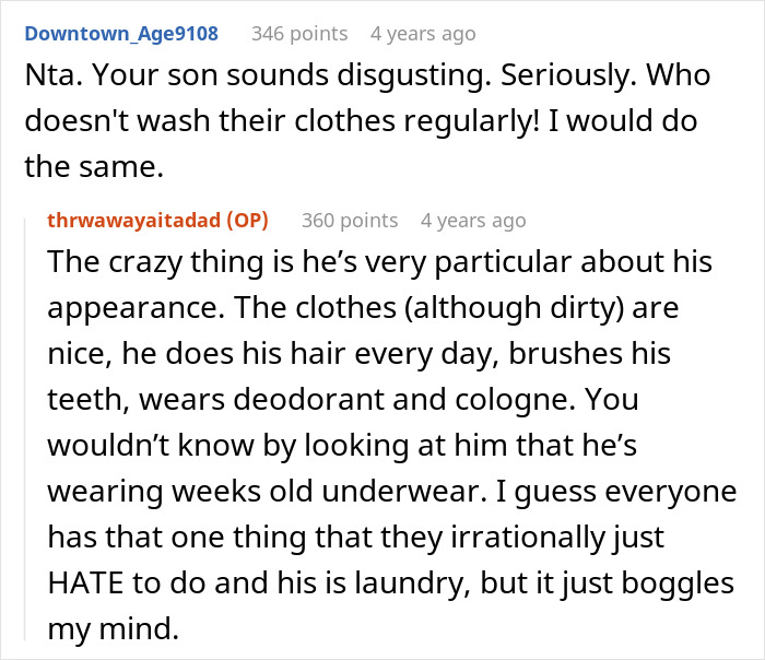 Grown Man Hates Doing Laundry, Doesn't Understand Why His Family Calls Him Out On His Stinky Clothes