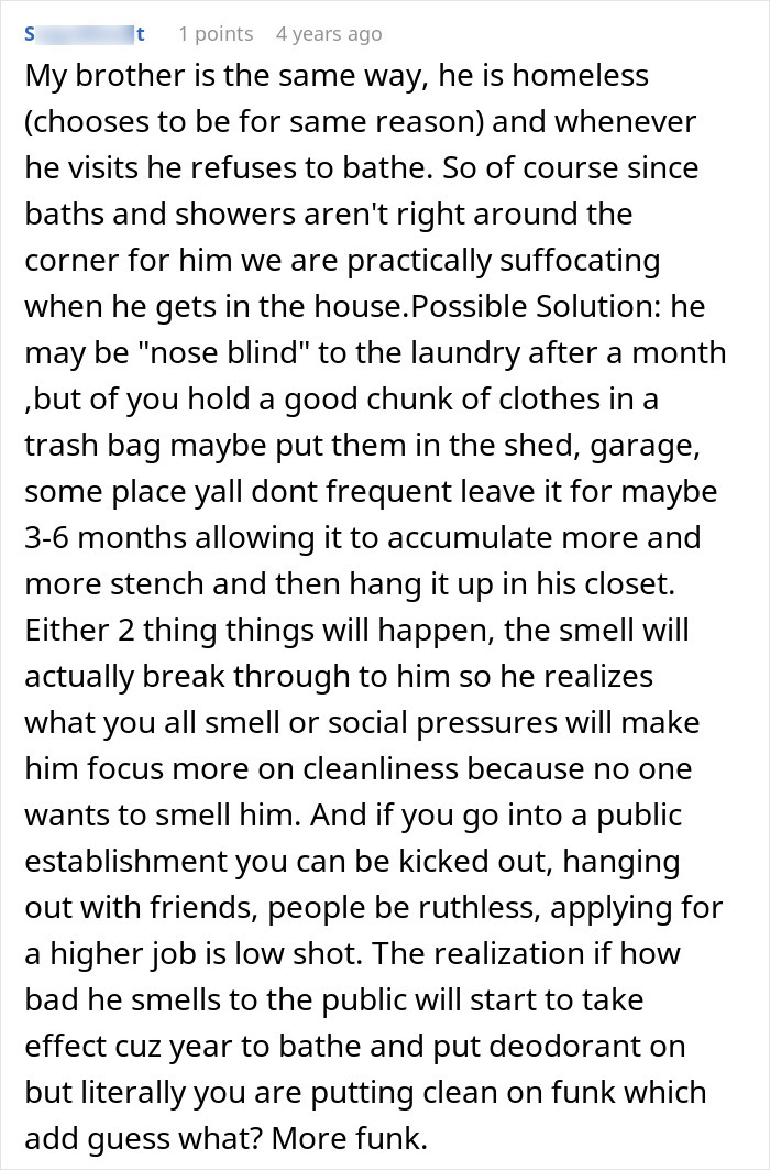 Grown Man Hates Doing Laundry, Doesn't Understand Why His Family Calls Him Out On His Stinky Clothes