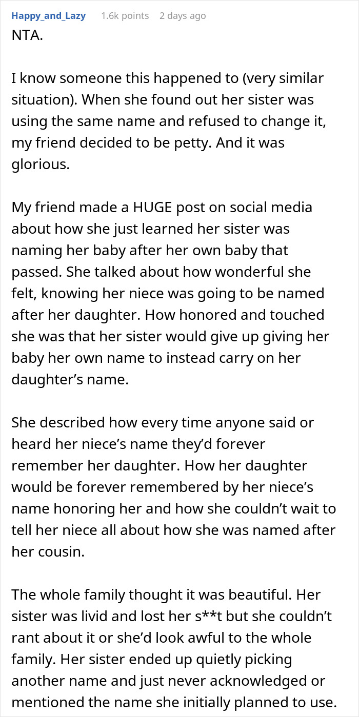 Sister's Happy Pregnancy Turns Sour After She Reveals The Name She Picked For Her Baby